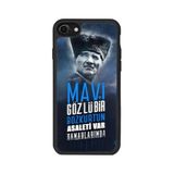 BG AKSESUAR iPhone 7 Uyumlu Mat Siyah Silikon Kılıf, Mustafa Kemal Atatürk Baskılı, Şok Emici Koruyucu Kapak