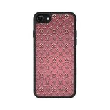 BG AKSESUAR iPhone 8 Uyumlu Kılıf, Mat Siyah, Yumuşak Silikon, LouisVuitton Deseni, Koruyucu, Şok Emici