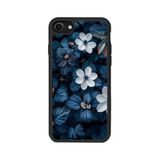 BG AKSESUAR iPhone 8 Uyumlu Mat Siyah Kılıf, Yumuşak Silikon, Çiçek Deseni, Koruyucu
