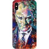 BG AKSESUAR iPhone X / XS Uyumlu Mustafa Kemal Atatürk Baskılı Tam Kaplamalı Silikon Kılıf, Renkli
