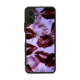 BG AKSESUAR Omix X5 ile Uyumlu Dudak Tasarımlı Glossy Premium Kılıf, Kırmızı