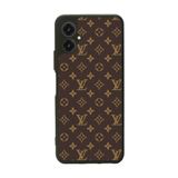 BG AKSESUAR Omix X5 ile Uyumlu LouisVuitton Desenli Mat Siyah Silikon Kılıf, Koruyucu, Şok Emici Kapak