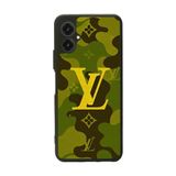 BG AKSESUAR Omix X5 ile Uyumlu Mat Siyah Kılıf, LouisVuitton Tasarım, Yumuşak Silikon, Koruyucu, Şok Emici