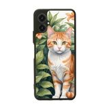 BG AKSESUAR Omix X5 ile Uyumlu Mat Siyah Kılıf, Yumuşak Silikon, Koruyucu, Şok Emici, Kedi Desenli