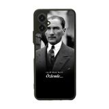 BG AKSESUAR Omix X5 ile Uyumlu Mustafa Kemal Atatürk Tasarımlı Glossy Premium Kılıf, Siyah
