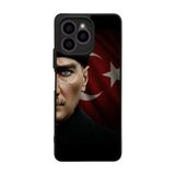 BG AKSESUAR Omix X6 ile Uyumlu Mustafa Kemal Atatürk Tasarımlı Glossy Premium Kılıf