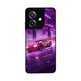 BG AKSESUAR Oppo A3 5G ile Uyumlu Şimsek McQueen Tasarımlı Glossy Premium Kılıf