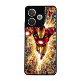 BG AKSESUAR Oppo A5 Pro ile Uyumlu Iron Man Tasarımlı Glossy Premium Kılıf, Siyah