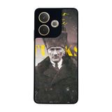 BG AKSESUAR Oppo A5 Pro ile Uyumlu Kılıf, Mustafa Kemal Atatürk Baskılı, Yumuşak Silikon, Koruyucu, Şok Emici, Siyah