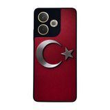BG AKSESUAR Oppo A5 Pro ile Uyumlu Kılıf, Türk Bayrağı Baskılı, Yumuşak Silikon, Koruyucu, Şok Emici, Siyah