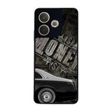 BG AKSESUAR Oppo A5 Pro ile Uyumlu Money Para Tasarımlı Glossy Premium Kılıf, Siyah