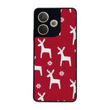 BG AKSESUAR Oppo A5 Pro ile Uyumlu Yılbaşı Christmas Tasarımlı Glossy Premium Kılıf, Kırmızı, Geyik Motifi