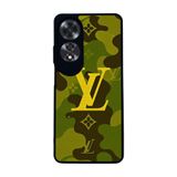 BG AKSESUAR Oppo A60 ile Uyumlu Kılıf, LouisVuitton Desenli, Mat Siyah, Yumuşak Silikon, Koruyucu, Şok Emici