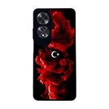 BG AKSESUAR Oppo A60 ile Uyumlu Kılıf, Türk Bayrağı Baskılı, Mat Siyah, Yumuşak Silikon, Koruyucu, Şok Emici