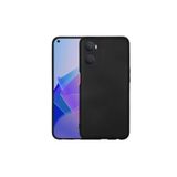 BG AKSESUAR Oppo A96 4G ile Uyumlu Kadife İç Yüzeyli Silikon Kılıf, Siyah