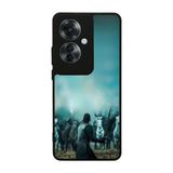 BG AKSESUAR Oppo Reno 11F ile Uyumlu Game of Thrones Tasarımlı Glossy Premium Kılıf, Siyah-Turkuaz