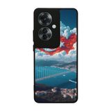 BG AKSESUAR Oppo Reno 11F ile Uyumlu Mat Siyah Kılıf, Türk Bayrağı Baskılı, Yumuşak Silikon, Koruyucu, Şok Emici
