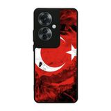 BG AKSESUAR Oppo Reno 11F ile Uyumlu Türk Bayrağı Tasarımlı Glossy Premium Kılıf