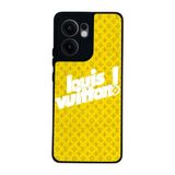BG AKSESUAR Oppo Reno 13F ile Uyumlu Kılıf, LouisVuitton Deseni, Siyah, Yumuşak Silikon, Koruyucu, Şok Emici
