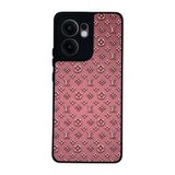 BG AKSESUAR Oppo Reno 13F ile Uyumlu Kılıf, LouisVuitton Desenli, Siyah, Yumuşak Silikon, Koruyucu, Şok Emici
