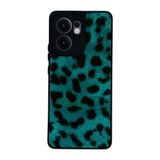 BG AKSESUAR Oppo Reno 13F ile Uyumlu Leopar Desenli Siyah Kılıf, Yumuşak Silikon, Koruyucu, Şok Emici Kapak