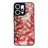 BG AKSESUAR Oppo Reno 14 ile Uyumlu Dudak Tasarımlı Glossy Premium Kılıf, Kırmızı
