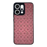 BG AKSESUAR Oppo Reno 14 ile Uyumlu Kılıf, LouisVuitton Deseni, Siyah, Yumuşak Silikon, Koruyucu, Şok Emici