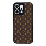BG AKSESUAR Oppo Reno 14 ile Uyumlu Kılıf, LouisVuitton Desenli, Siyah, Yumuşak Silikon, Koruyucu, Şok Emici