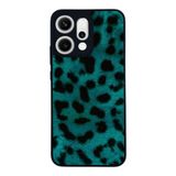 BG AKSESUAR Oppo Reno 14 ile Uyumlu Leopar Desenli Siyah Kılıf, Yumuşak Silikon, Koruyucu, Şok Emici Kapak