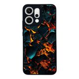 BG AKSESUAR Oppo Reno 14 ile Uyumlu Siyah Kılıf, 3D Görsel Baskı, Yumuşak Silikon, Şok Emici