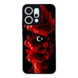 BG AKSESUAR Oppo Reno 14 ile Uyumlu Siyah Kılıf, Türk Bayrağı Baskılı, Mat, Yumuşak Silikon, Koruyucu, Şok Emici