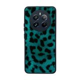 BG AKSESUAR Realme 12 ile Uyumlu Leopar Desenli Mat Siyah Silikon Kılıf, Şok Emici Koruyucu Kapak