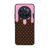 BG AKSESUAR Realme 12 ile Uyumlu LouisVuitton Desenli Kılıf, Mat Siyah, Yumuşak Silikon, Şok Emici