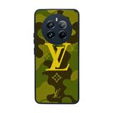 BG AKSESUAR Realme 12 ile Uyumlu LouisVuitton Tasarımlı Mat Siyah Silikon Kılıf, Şok Emici Koruyucu Kapak