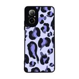 BG AKSESUAR Realme 12 Lite ile Uyumlu Pastel Leopar Desenli Siyah Silikon Kılıf, Şok Emici Koruyucu Kapak
