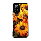 BG AKSESUAR Realme 12 Lite ile Uyumlu Siyah Kılıf, Çiçek Deseni, Yumuşak Silikon, Koruyucu, Şok Emici
