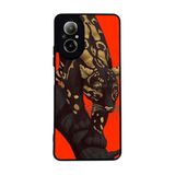 BG AKSESUAR Realme 12 Lite ile Uyumlu Siyah Kılıf, Pastel Leopar Desenli, Yumuşak Silikon, Şok Emici Kapak