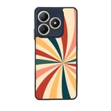 BG AKSESUAR Realme C61 ile Uyumlu Vintage Tasarımlı Siyah Kılıf, Yumuşak Silikon, Şok Emici Koruyucu Kapak