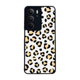 BG AKSESUAR Realme C75 ile Uyumlu Leopar Desenli Siyah Silikon Kılıf, Şok Emici Koruyucu Kapak