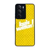 BG AKSESUAR Realme C75 ile Uyumlu Siyah Kılıf, LouisVuitton Desenli, Silikon, Koruyucu