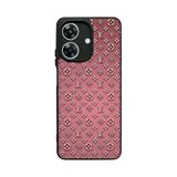 BG AKSESUAR Realme Note 60 ile Uyumlu LouisVuitton Desenli Mat Siyah Silikon Kılıf, Şok Emici Koruyucu Kapak