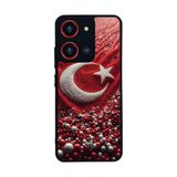 BG AKSESUAR Reeder S19 Max Pro S 108 MP ile Uyumlu Bayrak Figürlü, Mat Siyah, Yumuşak Silikon, Şok Emici Telefon Kılıfı