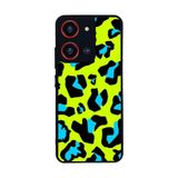 BG AKSESUAR Reeder S19 Max Pro S 108 MP ile Uyumlu Pastel Leopar Desenli Mat Siyah Silikon Kılıf, Şok Emici Koruyucu Kapak