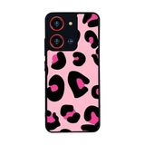 BG AKSESUAR Reeder S19 Max Pro S 108 MP ile Uyumlu Pastel Leopar Desenli Telefon Kılıfı, Mat Siyah, Yumuşak Silikon, Şok Emici