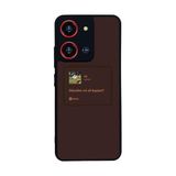 BG AKSESUAR Reeder S19 Max Pro S 108MP ile Uyumlu, Şarkı Sözleri Tasarımlı, Glossy Premium Kılıf, Siyah-Kahverengi