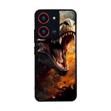 BG AKSESUAR Reeder S19 Max Pro S 108MP ile Uyumlu T-Rex Tasarımlı Glossy Premium Telefon Kılıfı, Siyah