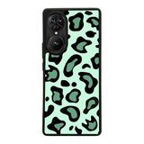 BG AKSESUAR Reeder S19 Max Pro S EDGE ile Uyumlu Pastel Leopar Desenli Siyah Silikon Kılıf, Şok Emici Koruyucu Kapak