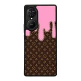BG AKSESUAR Reeder S19 Max Pro S EDGE ile Uyumlu Siyah Kılıf, LouisVuitton Deseni, Yumuşak Silikon, Şok Emici