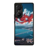 BG AKSESUAR Reeder S19 Max Pro S EDGE ile Uyumlu Siyah Kılıf, Türk Bayrağı Baskılı, Yumuşak Silikon, Şok Emici