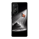 BG AKSESUAR Reeder S19 Max Pro S EDGE ile Uyumlu Siyah Kılıf, Yumuşak Silikon, Koruyucu, Şok Emici Kapak, Türk Bayrağı Tasarım